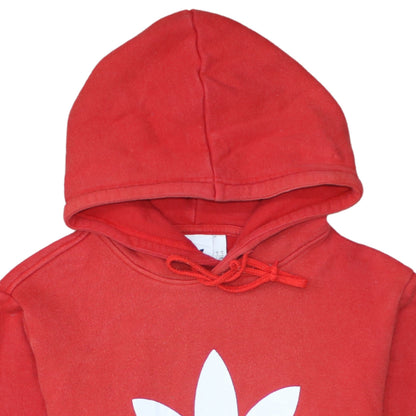 Mens UK Size S adidas Red Pullover Hoodie
