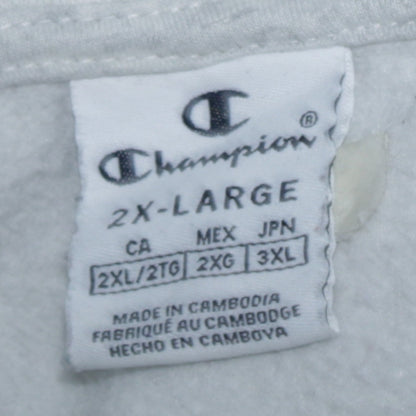 Mens UK Size 2XL Champion Grey Pullover Hoodie