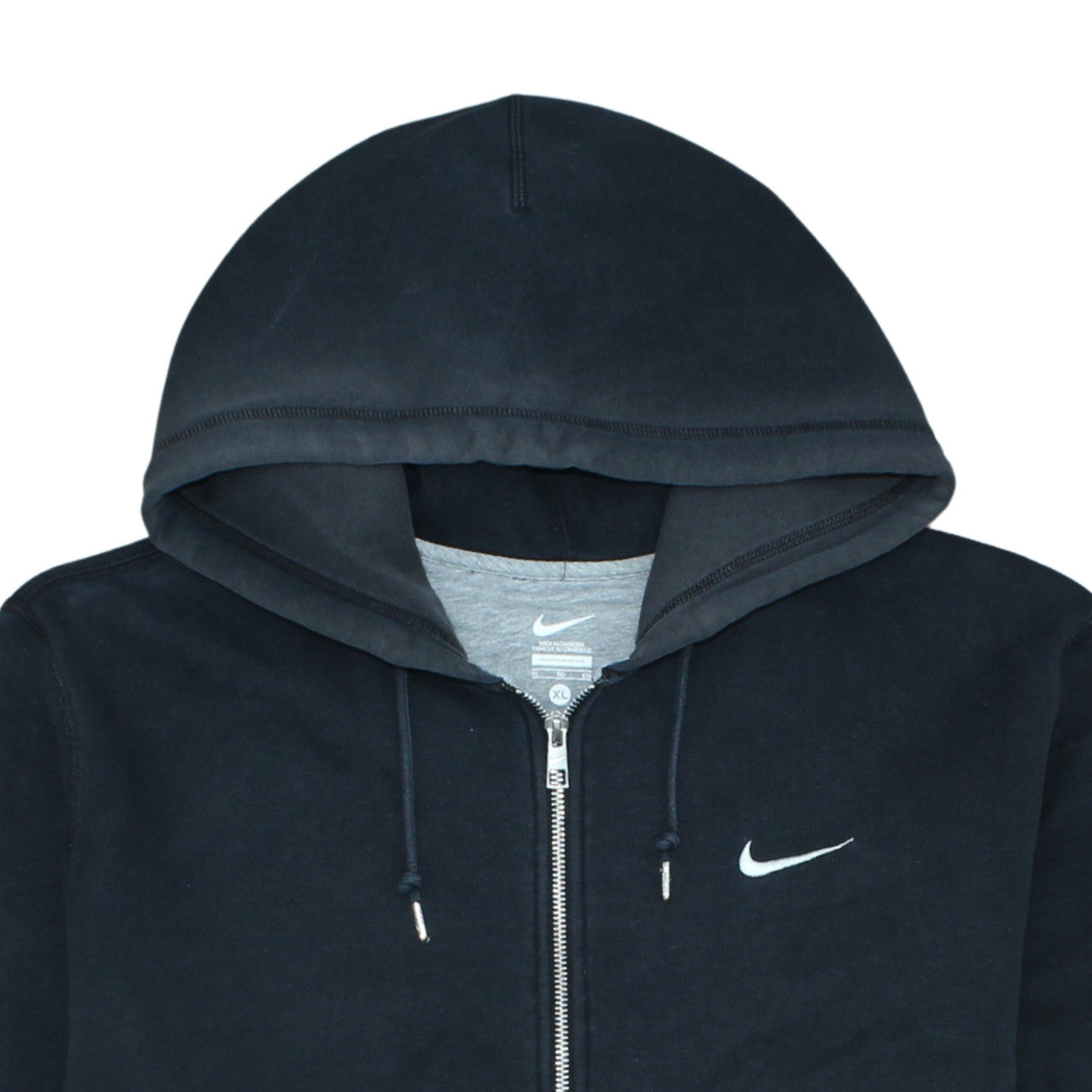 Mens UK Size XL Nike Black Full Zip Hoodie