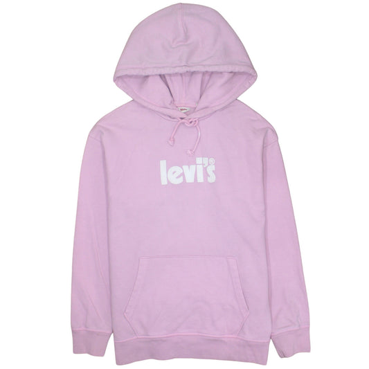 Womens UK Size XS Levi's Pink Pullover Hoodie