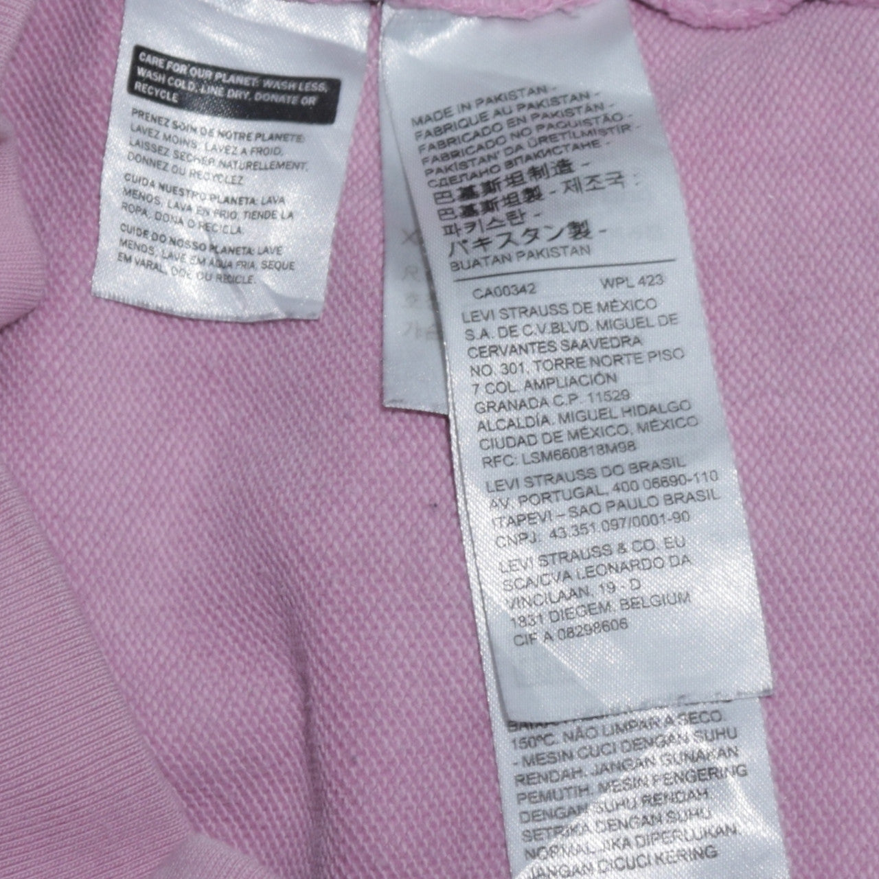 Womens UK Size XS Levi's Pink Pullover Hoodie