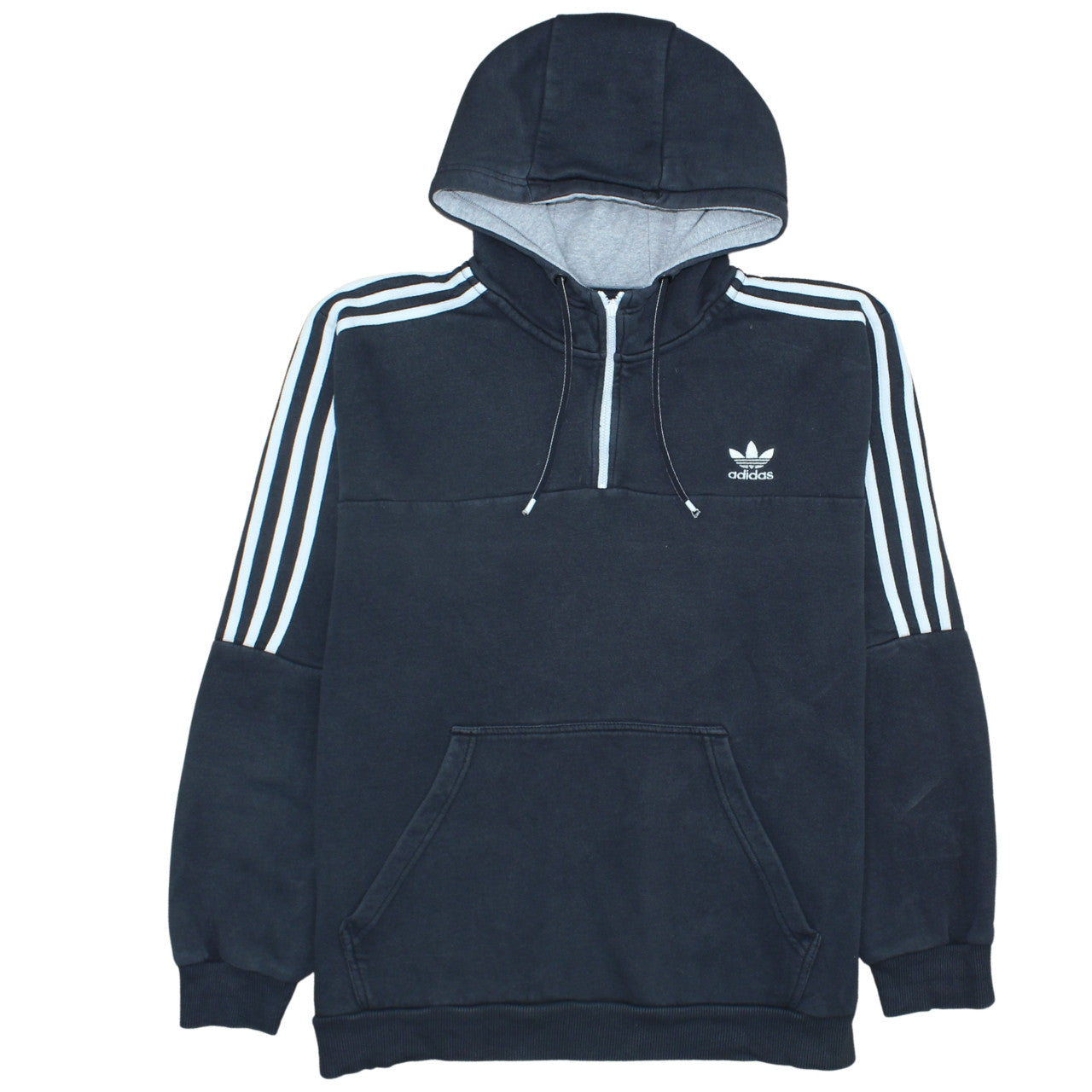 Mens UK Size XL adidas Black Pullover Hoodie