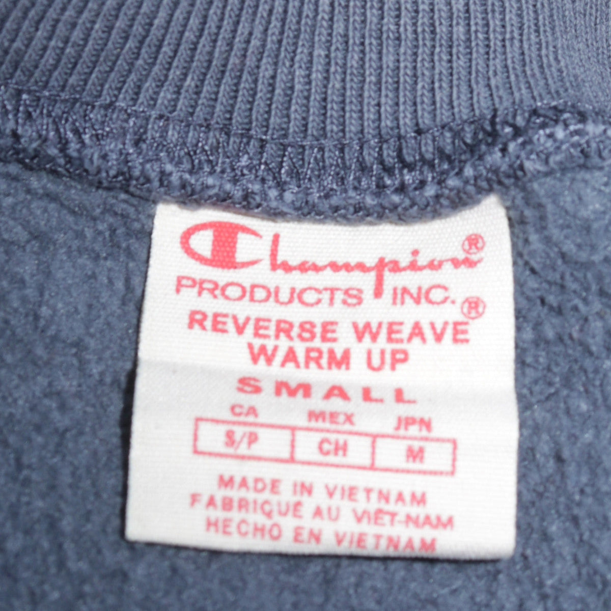 Mens UK Size S Champion Blue Pullover Sweatshirt