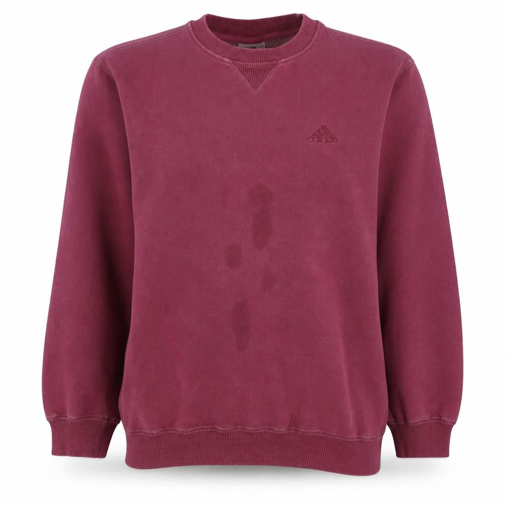 Womens UK Size M adidas Red Pullover Sweatshirt