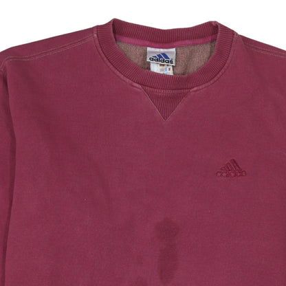 Womens UK Size M adidas Red Pullover Sweatshirt