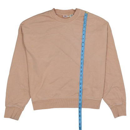 Womens UK Size L Levi's Beige Pullover Sweatshirt