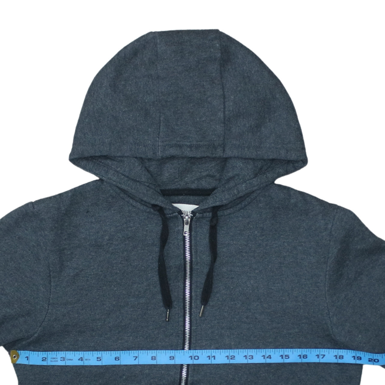 Mens UK Size S Cedarwood State Grey Full Zip Hoodie
