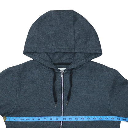 Mens UK Size S Cedarwood State Grey Full Zip Hoodie