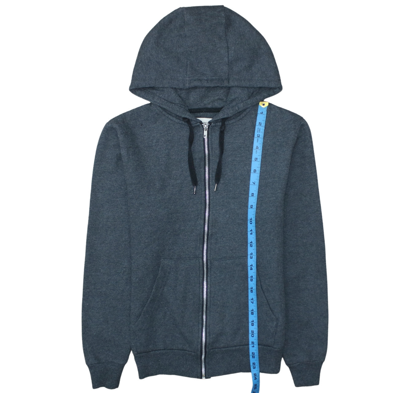 Mens UK Size S Cedarwood State Grey Full Zip Hoodie