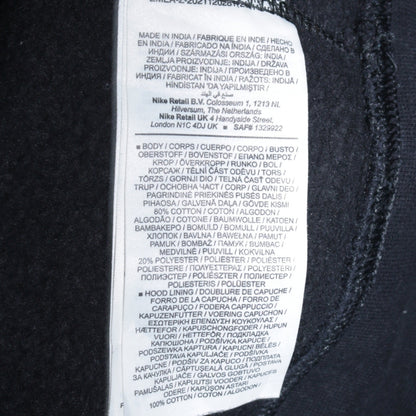 Mens UK Size S Nike Black Pullover Hoodie