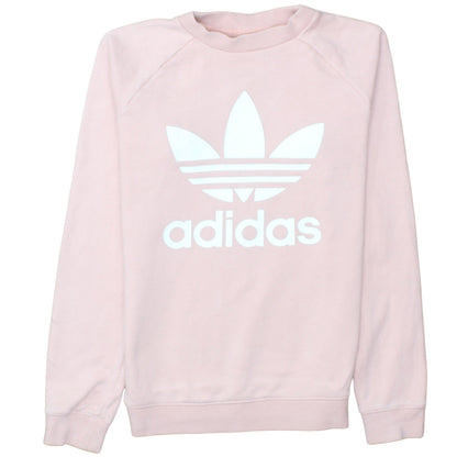 Womens UK Size XS adidas Pink Pullover Sweatshirt