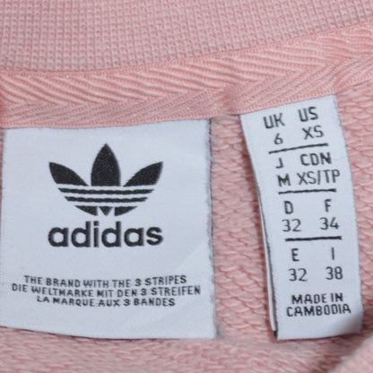 Womens UK Size XS adidas Pink Pullover Sweatshirt
