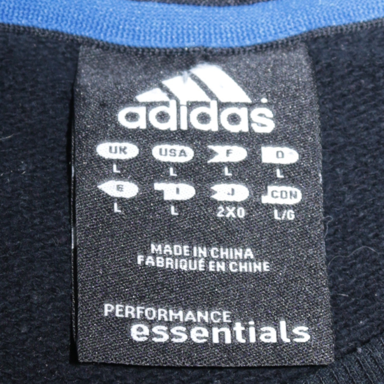 Mens UK Size L adidas Black Pullover Sweatshirt