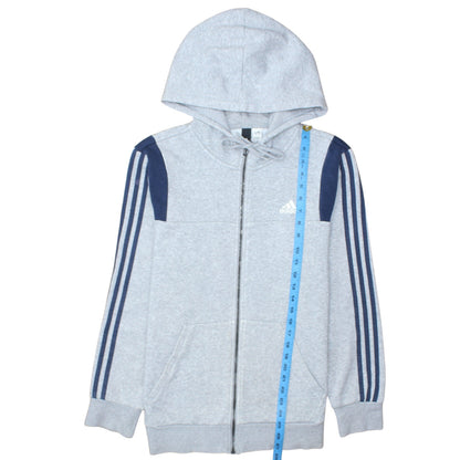 Mens UK Size M adidas Grey Full Zip Hoodie