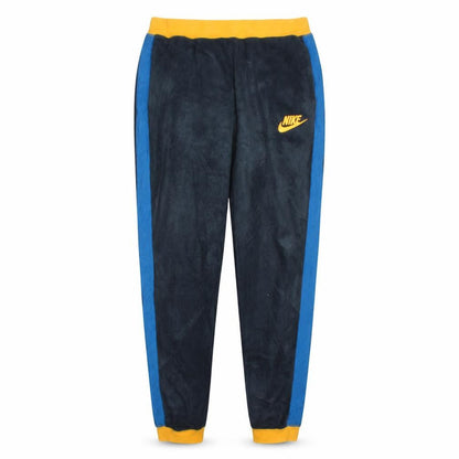 Nike Men's Black Blue Jogger Trousers L Regular Fit Fleece