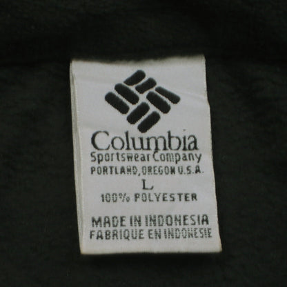 Columbia Men's Green Fleece Long Sleeve Button-Up Shirt L