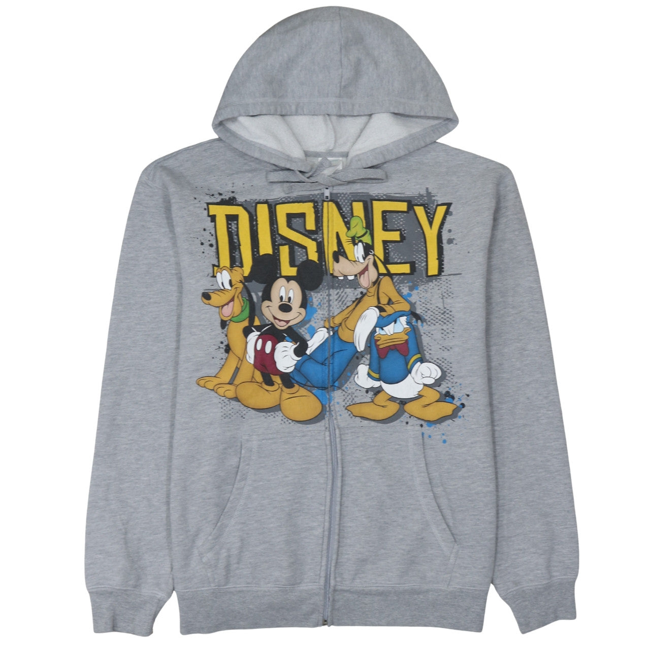 Womens UK Size M Disney Grey Full Zip Hoodie