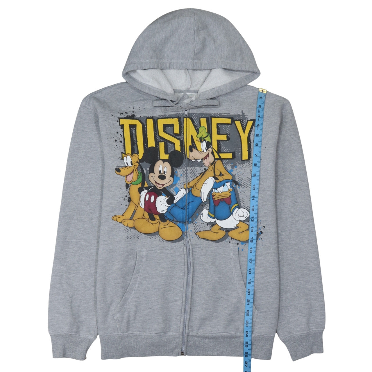 Womens UK Size M Disney Grey Full Zip Hoodie