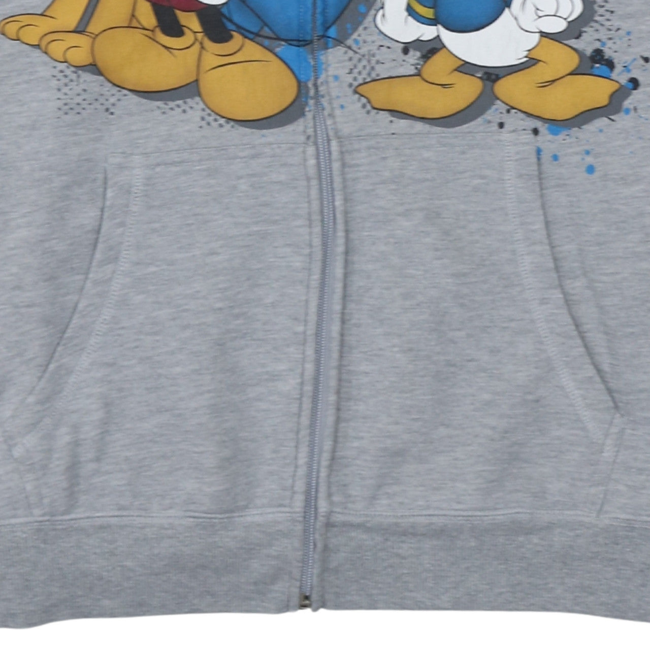 Womens UK Size M Disney Grey Full Zip Hoodie