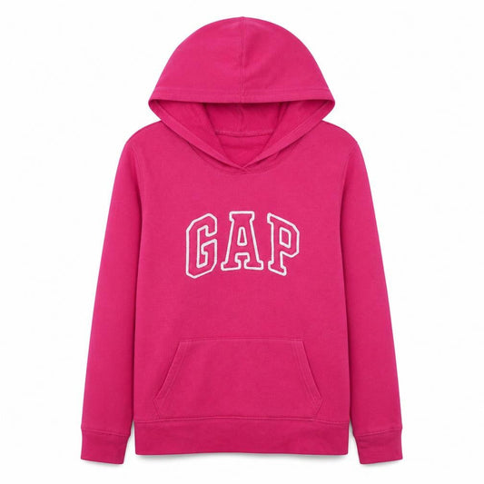 Gap Women’s Pink Pullover Hoodie L Cotton Blend Casual Sweatshirt