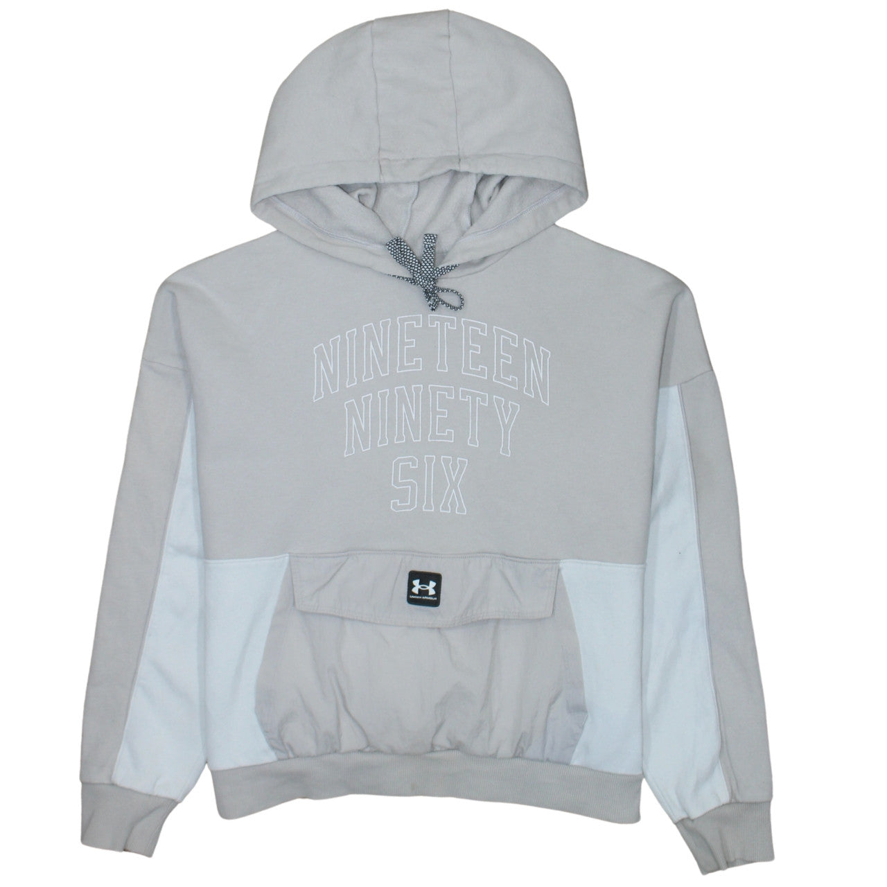 Mens UK Size M Under armour Beige Pullover Hoodie