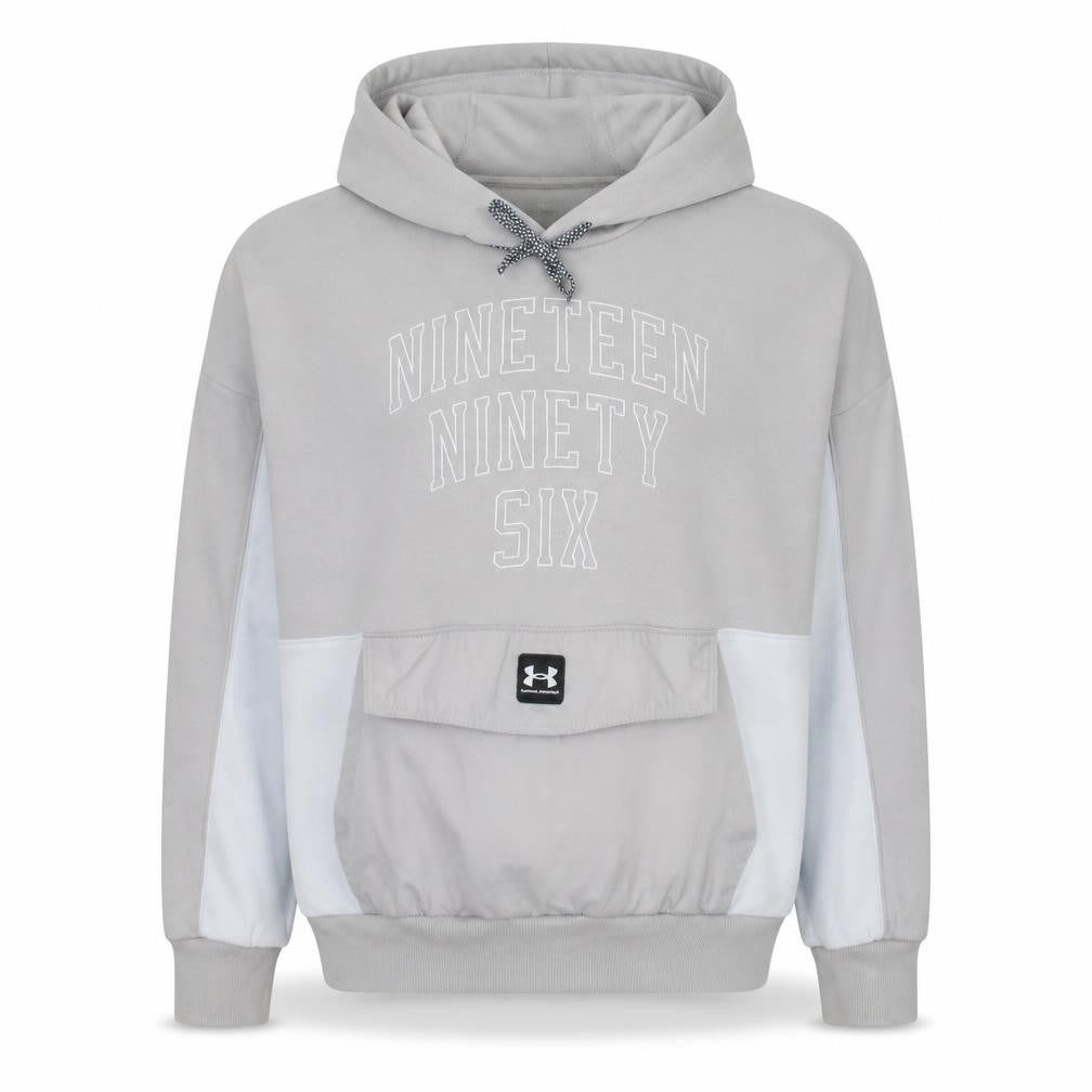 Mens UK Size M Under armour Beige Pullover Hoodie