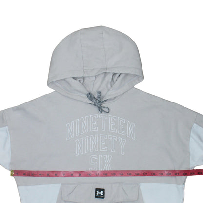 Mens UK Size M Under armour Beige Pullover Hoodie