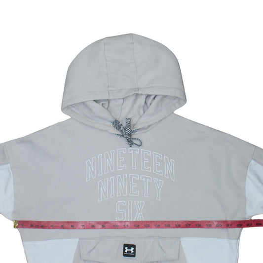 Mens UK Size M Under armour Beige Pullover Hoodie