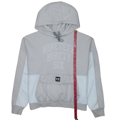 Mens UK Size M Under armour Beige Pullover Hoodie