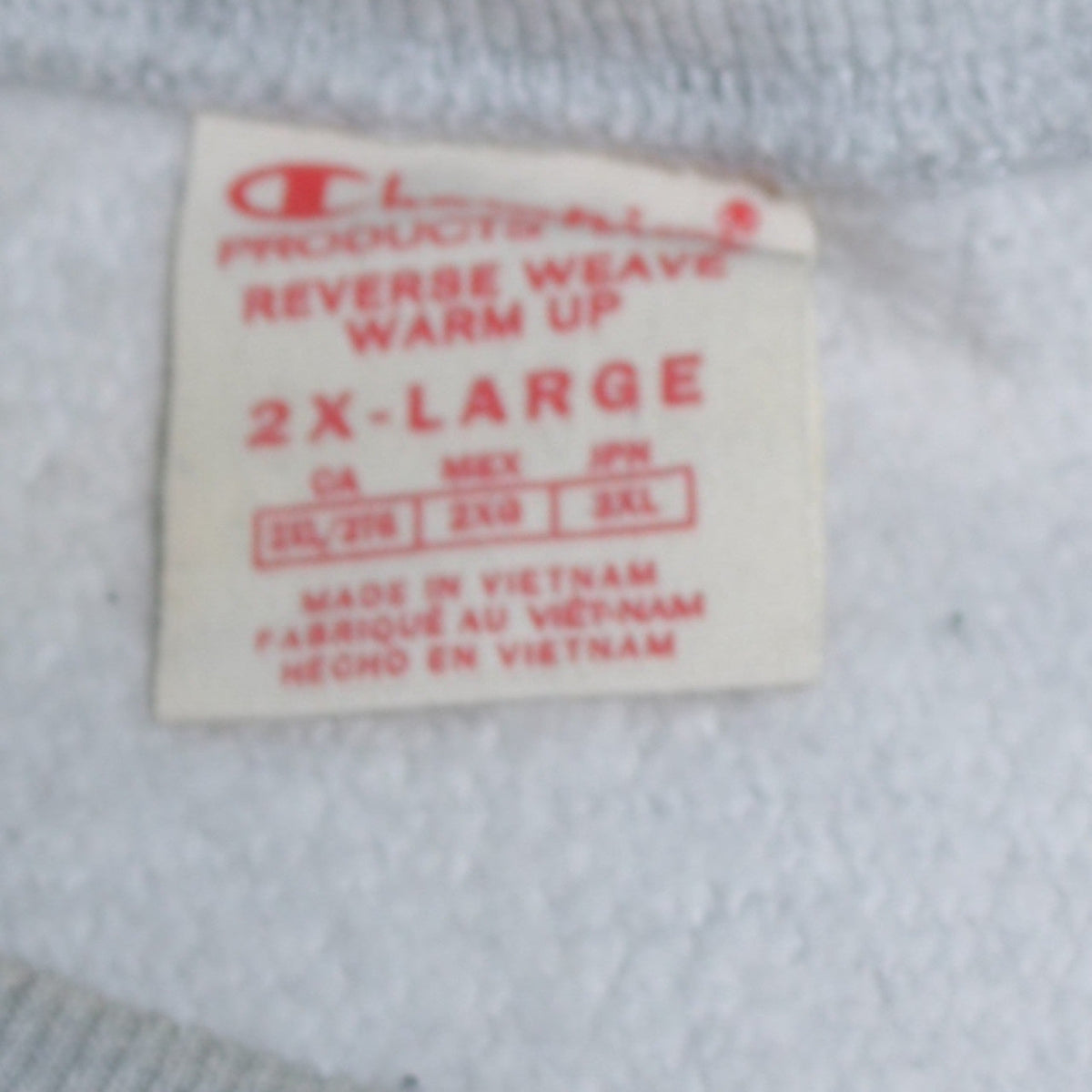 Mens UK Size 2XL Champion Grey Pullover Sweatshirt