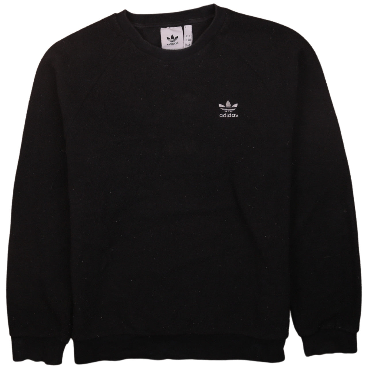Mens UK Size M adidas Black Pullover Sweatshirt