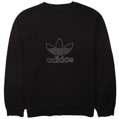 Mens UK Size M adidas Black Pullover Sweatshirt