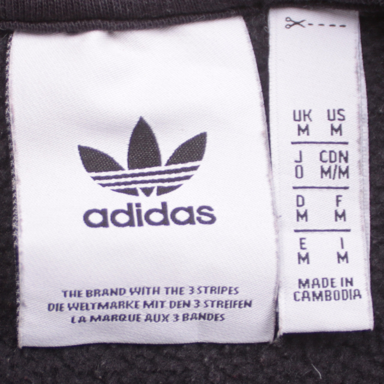 Mens UK Size M adidas Black Pullover Sweatshirt
