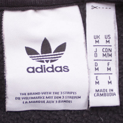 Mens UK Size M adidas Black Pullover Sweatshirt
