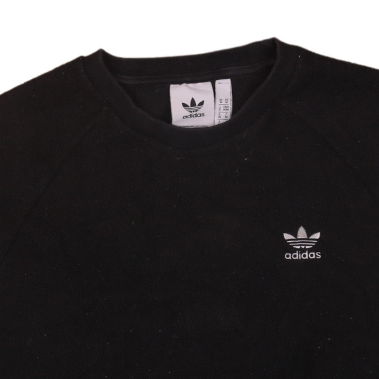 Mens UK Size M adidas Black Pullover Sweatshirt