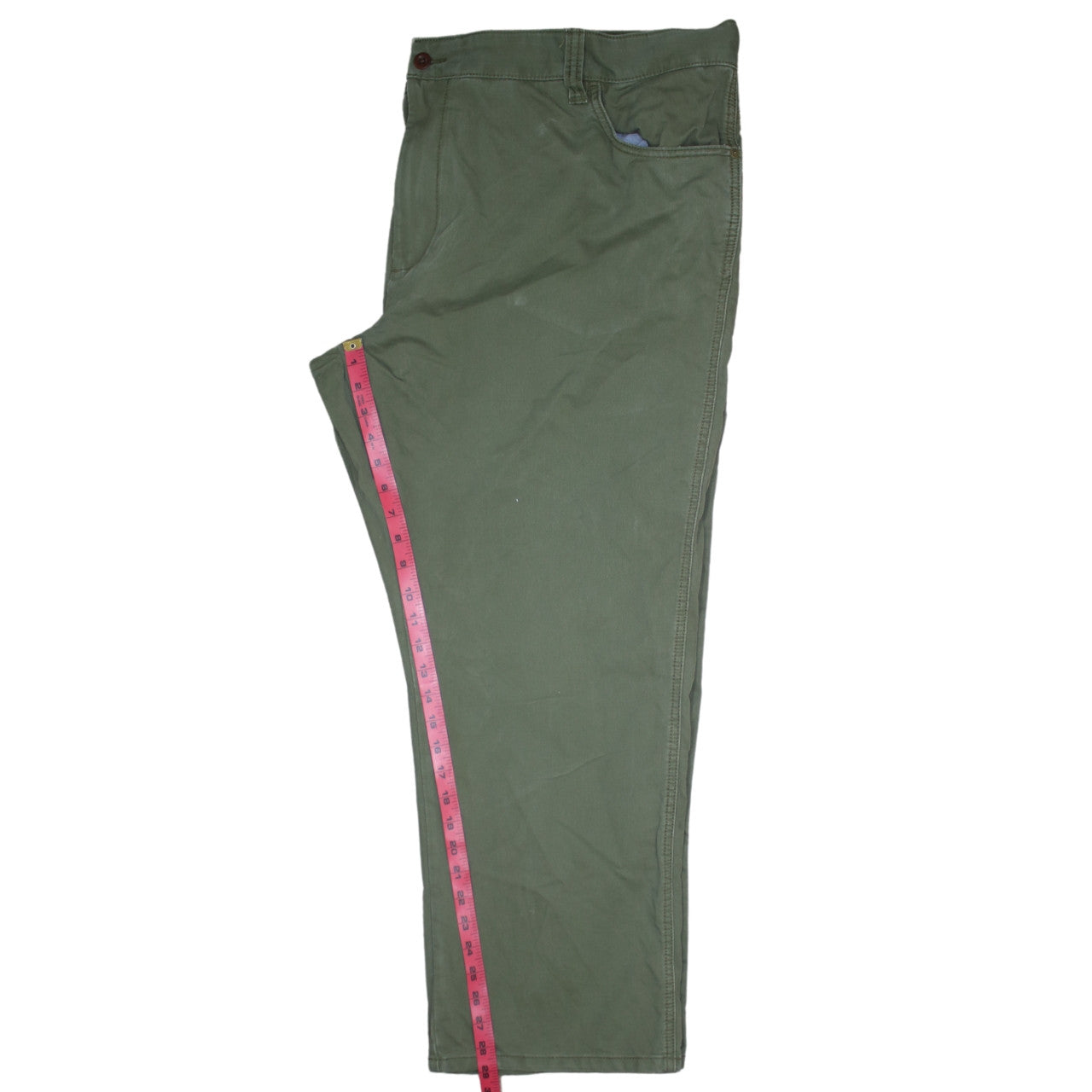 Mens UK Size 50 Tommy Hilfiger Classic Fit Chino Green Trousers