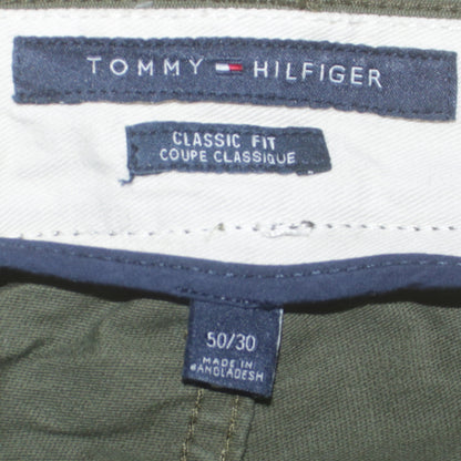 Mens UK Size 50 Tommy Hilfiger Classic Fit Chino Green Trousers