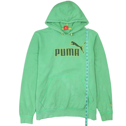 Mens UK Size L PUMA Green Pullover Hoodie