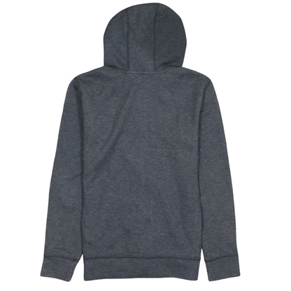 The North Face Boys Grey Full Zip Hoodie L Polyester Cotton Blend