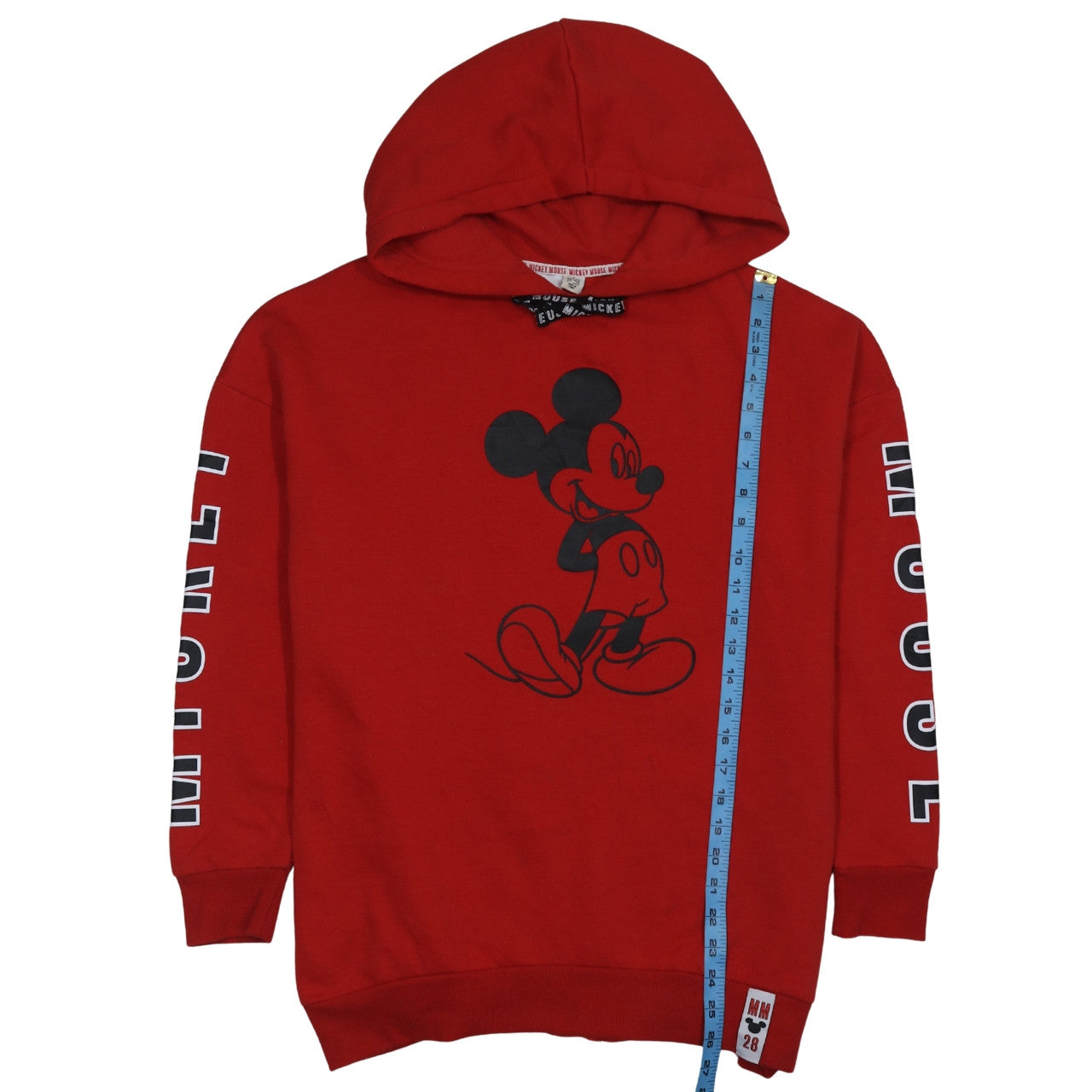 Womens UK Size 10/12 Disney Red Pullover Hoodie