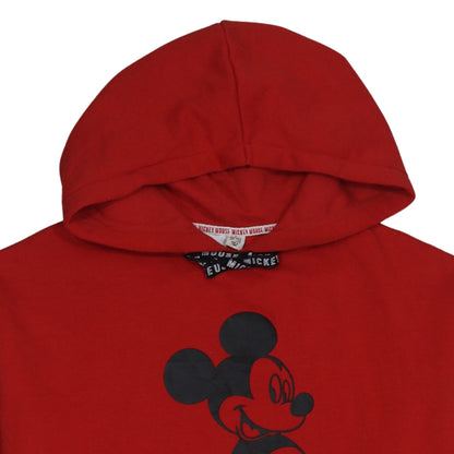 Womens UK Size 10/12 Disney Red Pullover Hoodie