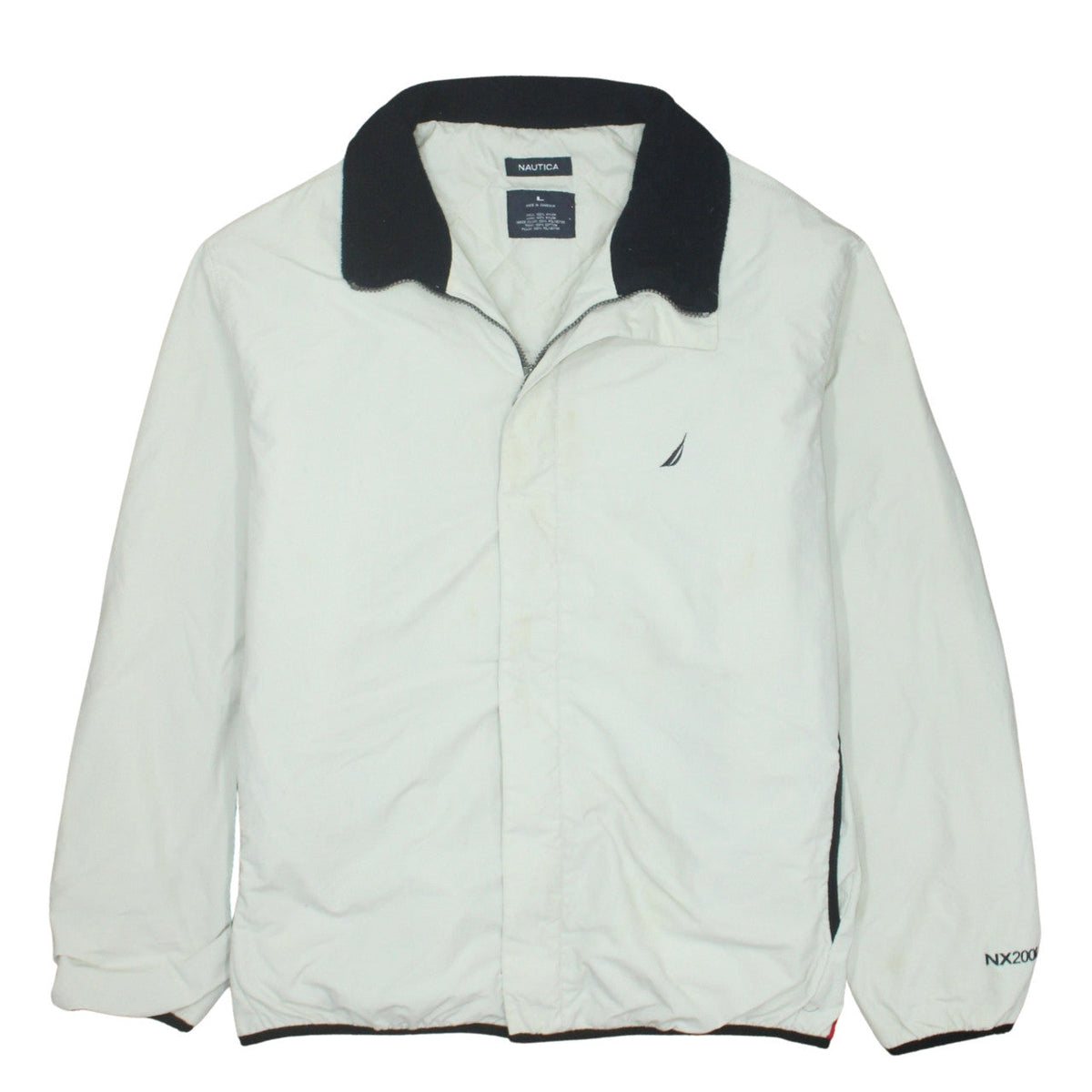 Mens UK Size L Nautica White Basic Jacket