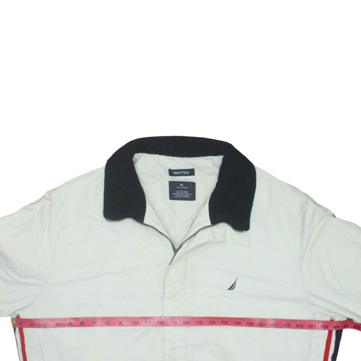 Mens UK Size L Nautica White Basic Jacket