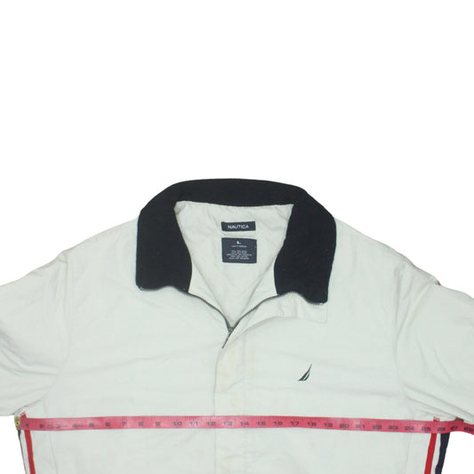 Mens UK Size L Nautica White Basic Jacket