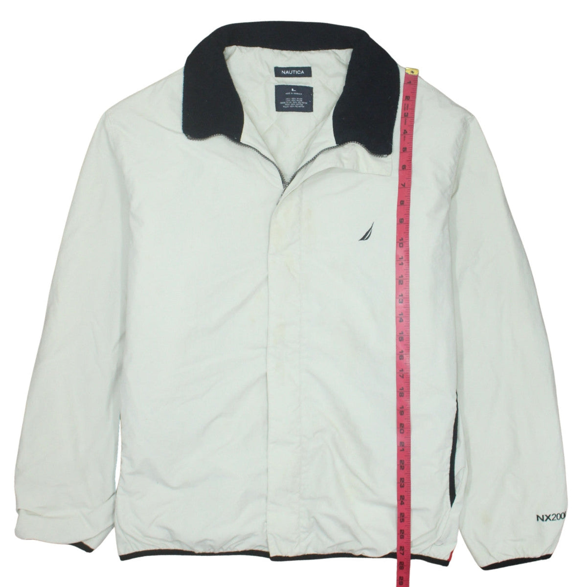 Mens UK Size L Nautica White Basic Jacket