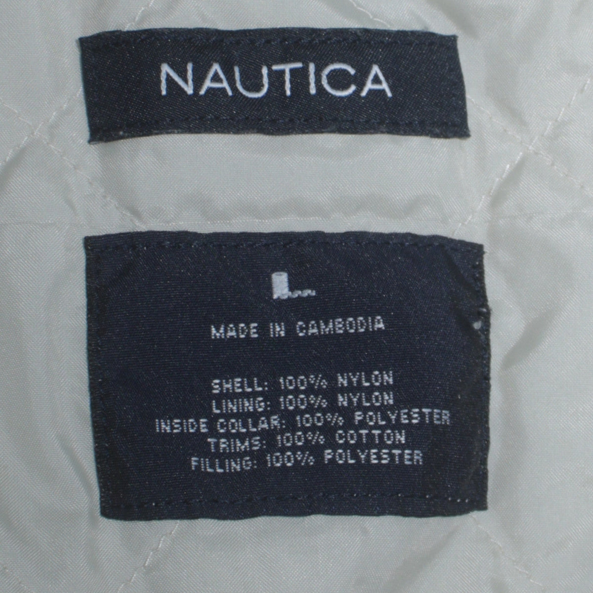 Mens UK Size L Nautica White Basic Jacket