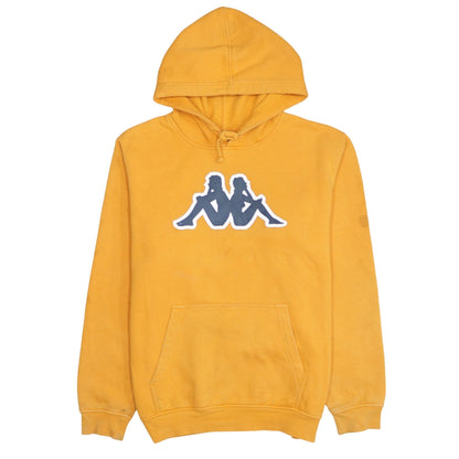 Mens UK Size L Kappa Yellow Pullover Hoodie