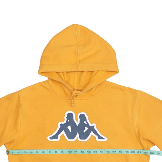 Mens UK Size L Kappa Yellow Pullover Hoodie