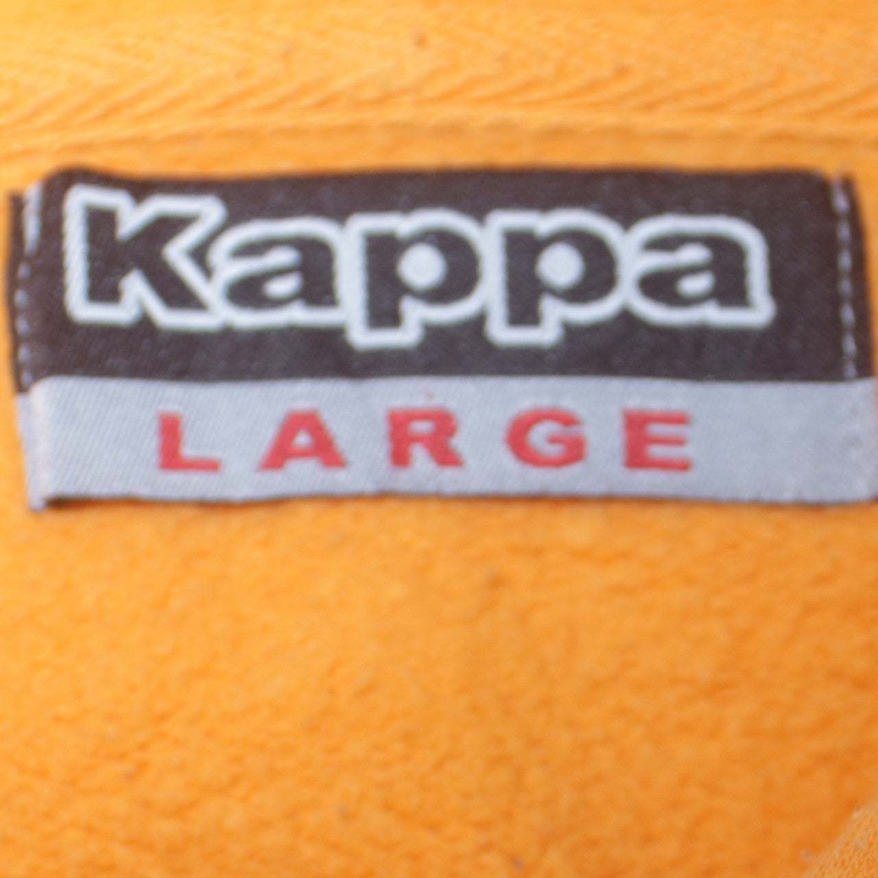 Mens UK Size L Kappa Yellow Pullover Hoodie