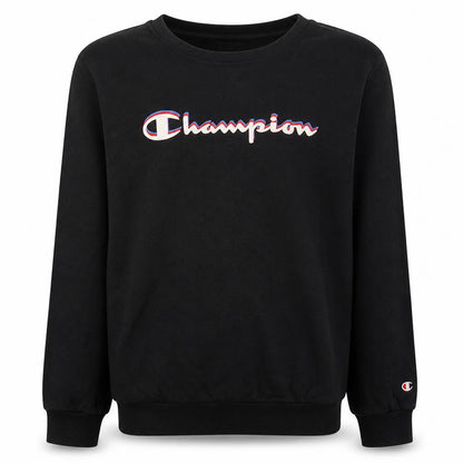 Champion Boys Black Pullover Sweatshirt 13-14 Years Logo Fleece Top
